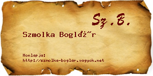 Szmolka Boglár névjegykártya